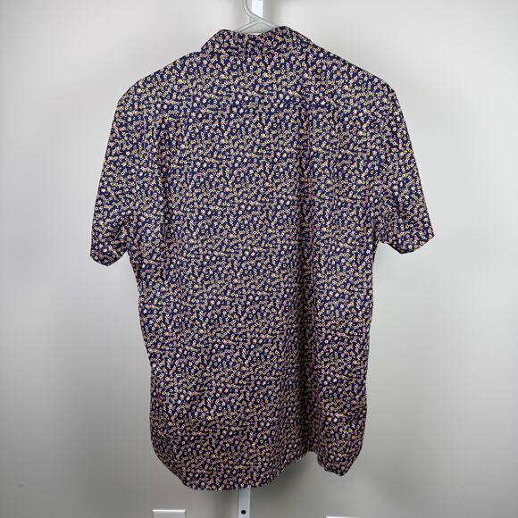 Bonobos Short Sleeve Button Up Shirt Slim Fit Men's Size Medium - Picture 5 of 7